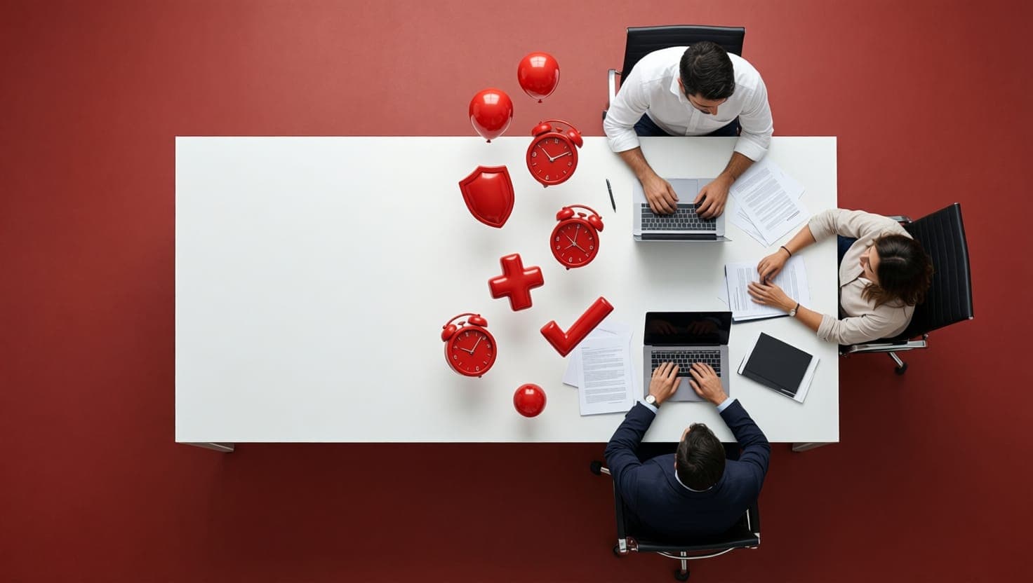 Equipo de trabajo con beneficios corporativos RedAgrupa