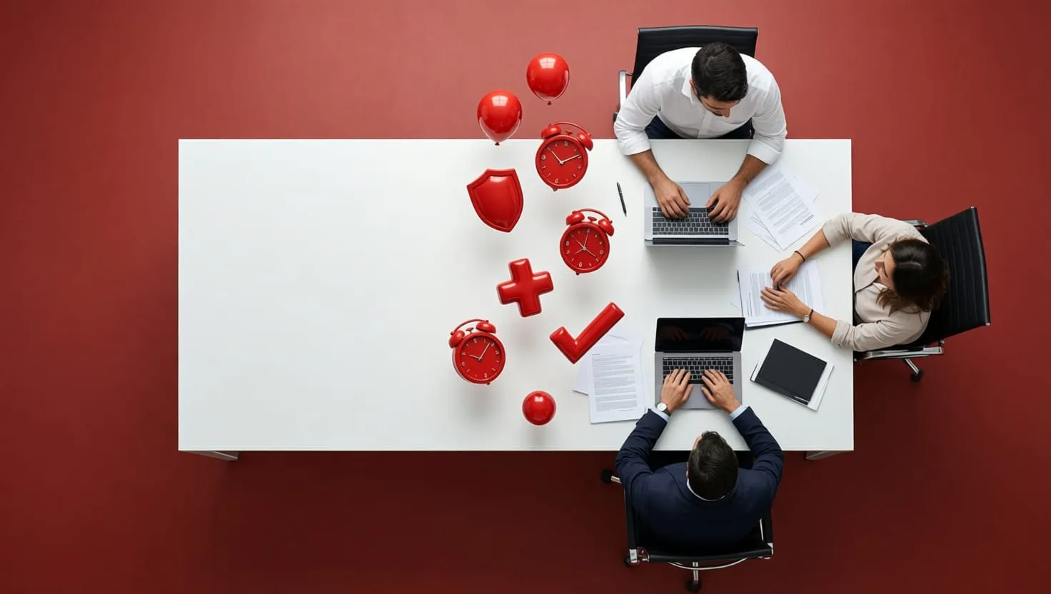 Equipo de trabajo con beneficios corporativos RedAgrupa